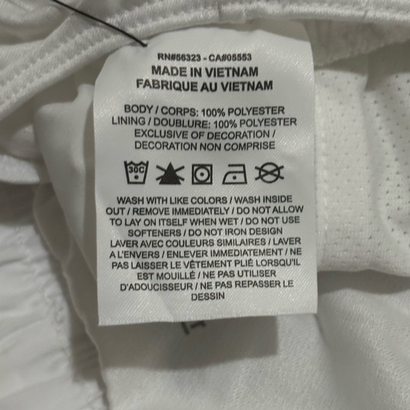 Nike Women's White Dri-FIT Tempo Running Shorts, Size XL - Picture 7 of 9